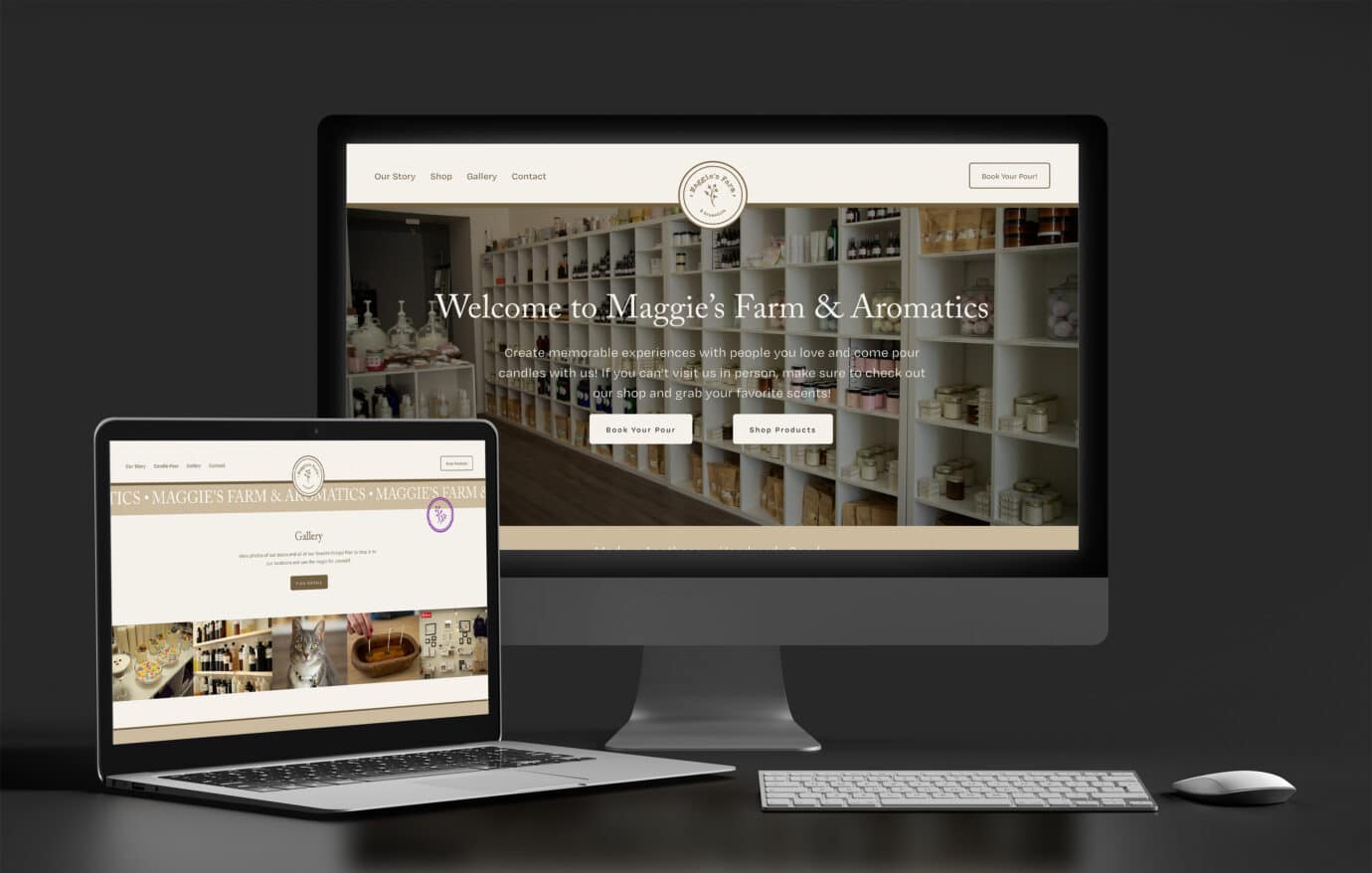 Maggie's Farm & Aromatics Website Design